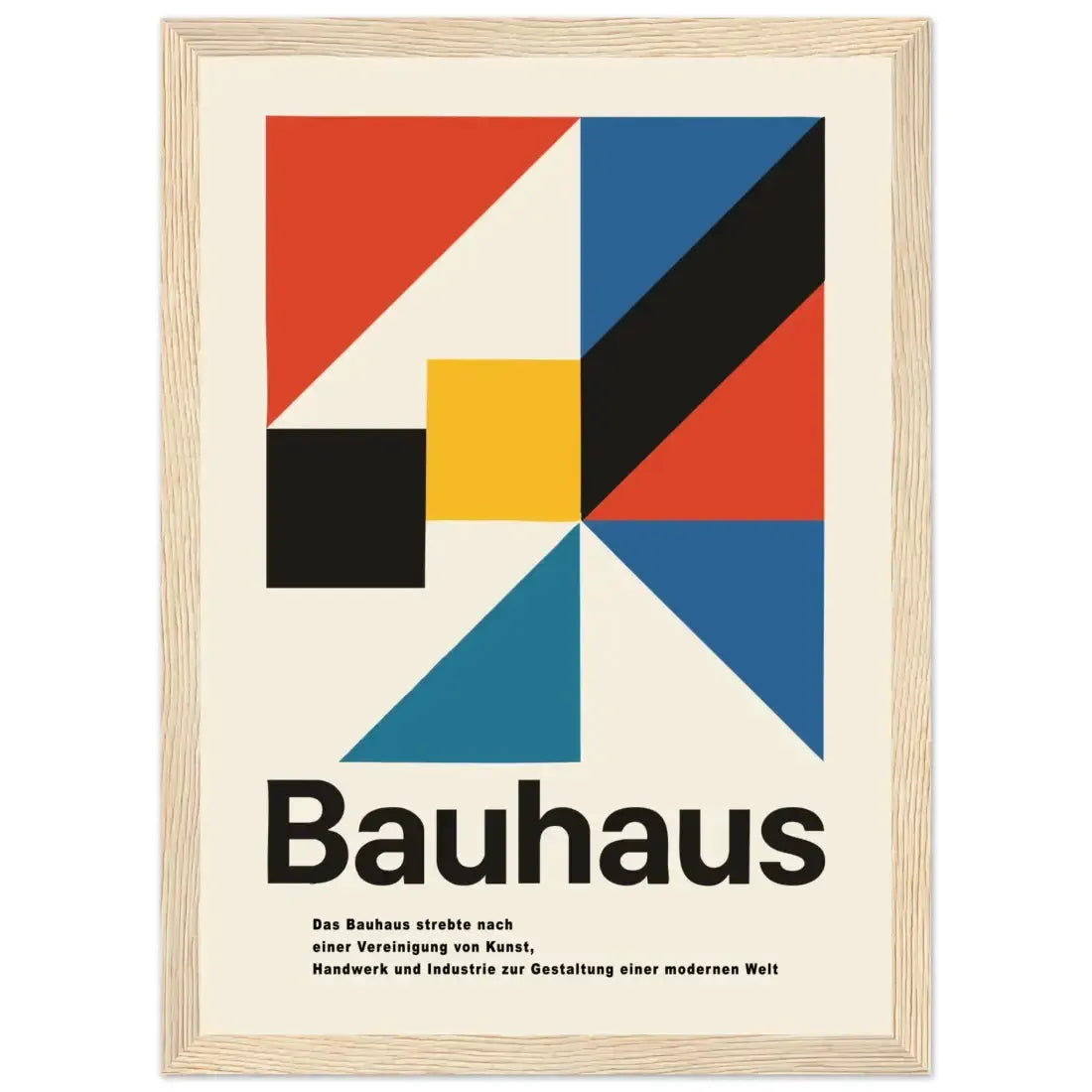 Bauhaus Modern Geometry artwork poster by Art-O-Rama Shop