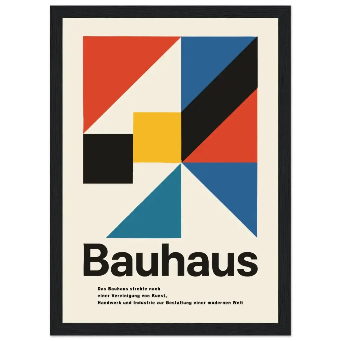 Bauhaus Modern Geometry artwork poster by Art-O-Rama Shop