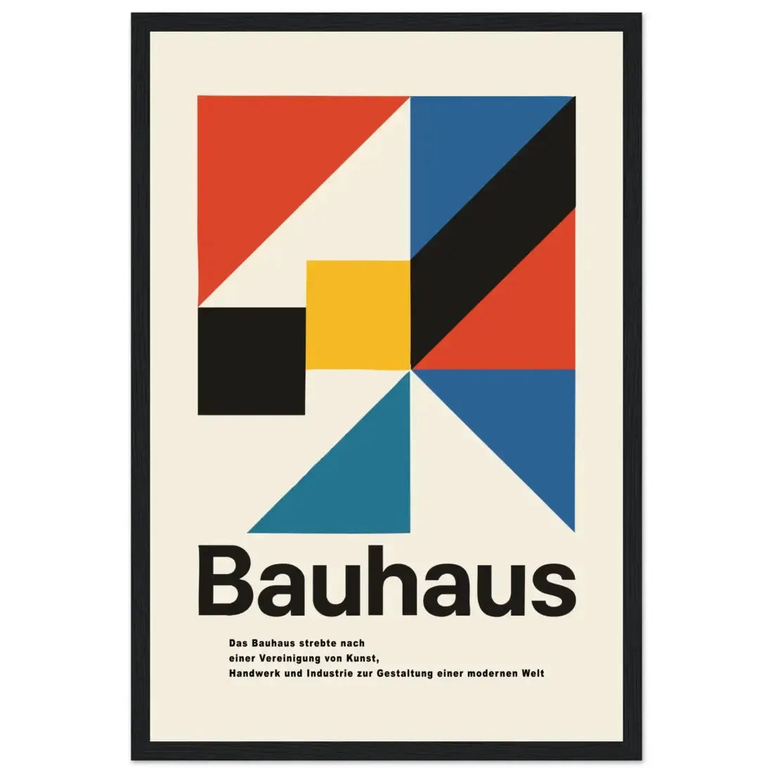 Bauhaus Modern Geometry artwork poster by Art-O-Rama Shop