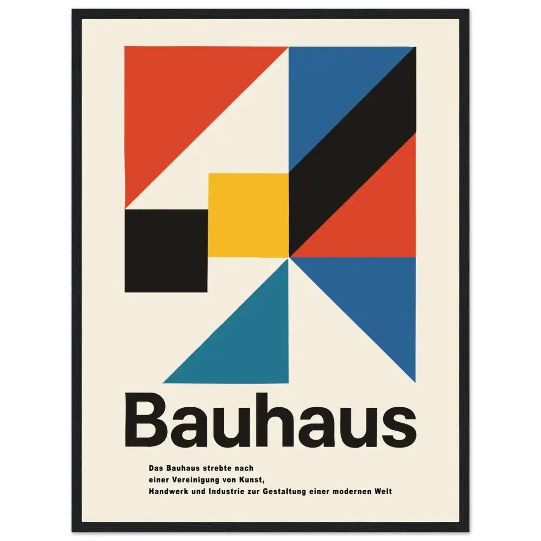 Bauhaus Modern Geometry artwork poster by Art-O-Rama Shop
