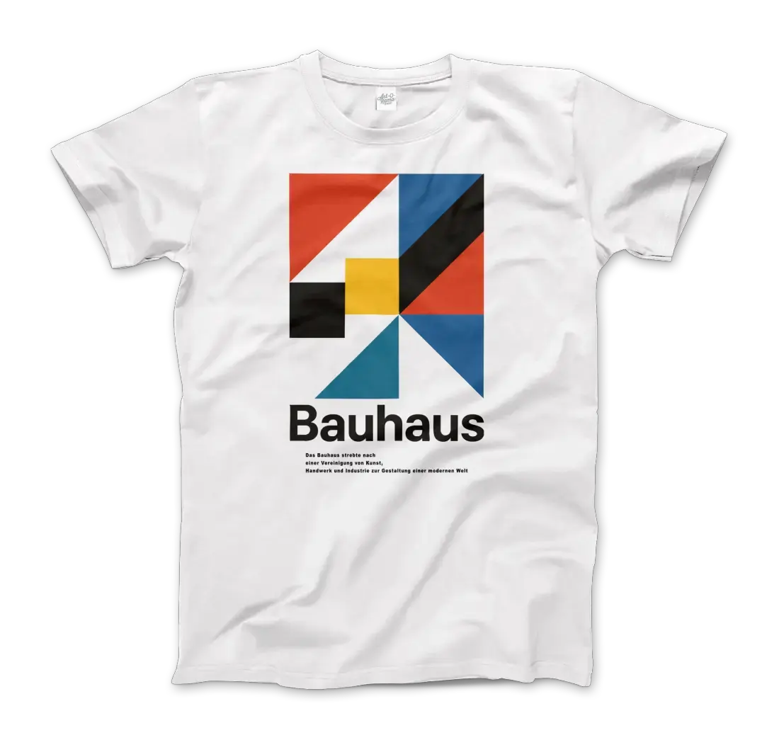 Bauhaus Modern Geometry Walter Gropius artwork t-shirt by Art-O-Rama Shop
