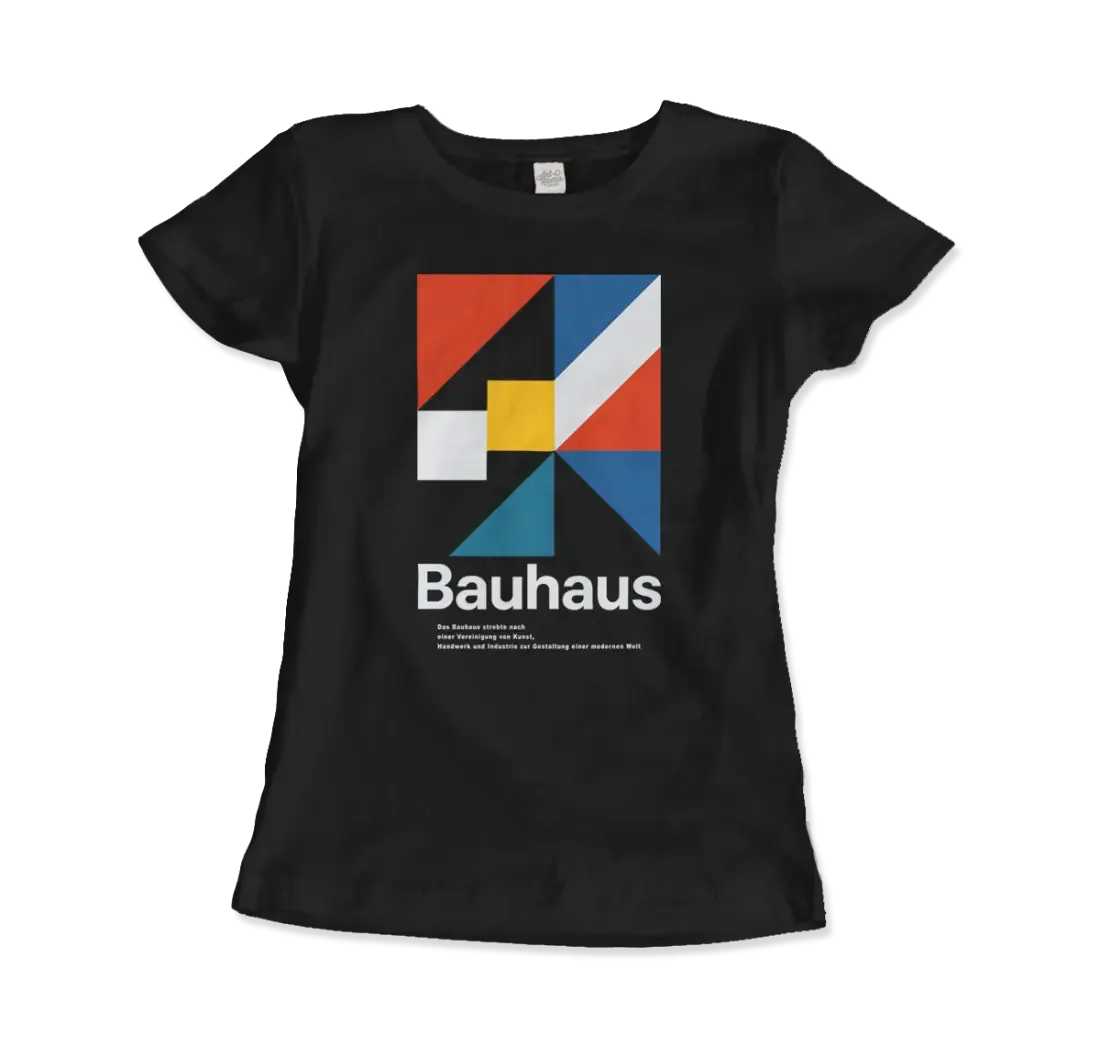 Bauhaus Modern Geometry Walter Gropius artwork t-shirt by Art-O-Rama Shop