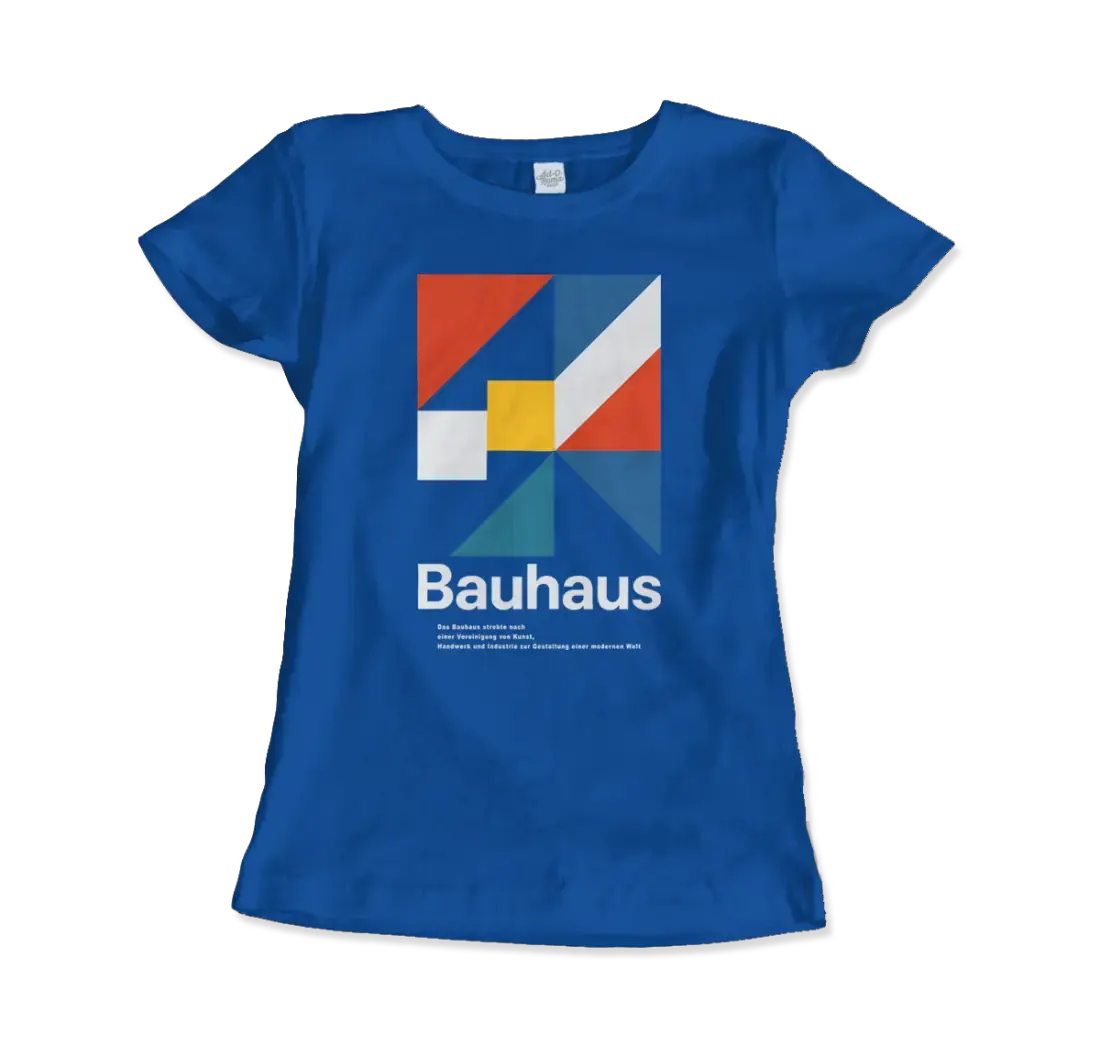 Bauhaus Modern Geometry Walter Gropius artwork t-shirt by Art-O-Rama Shop