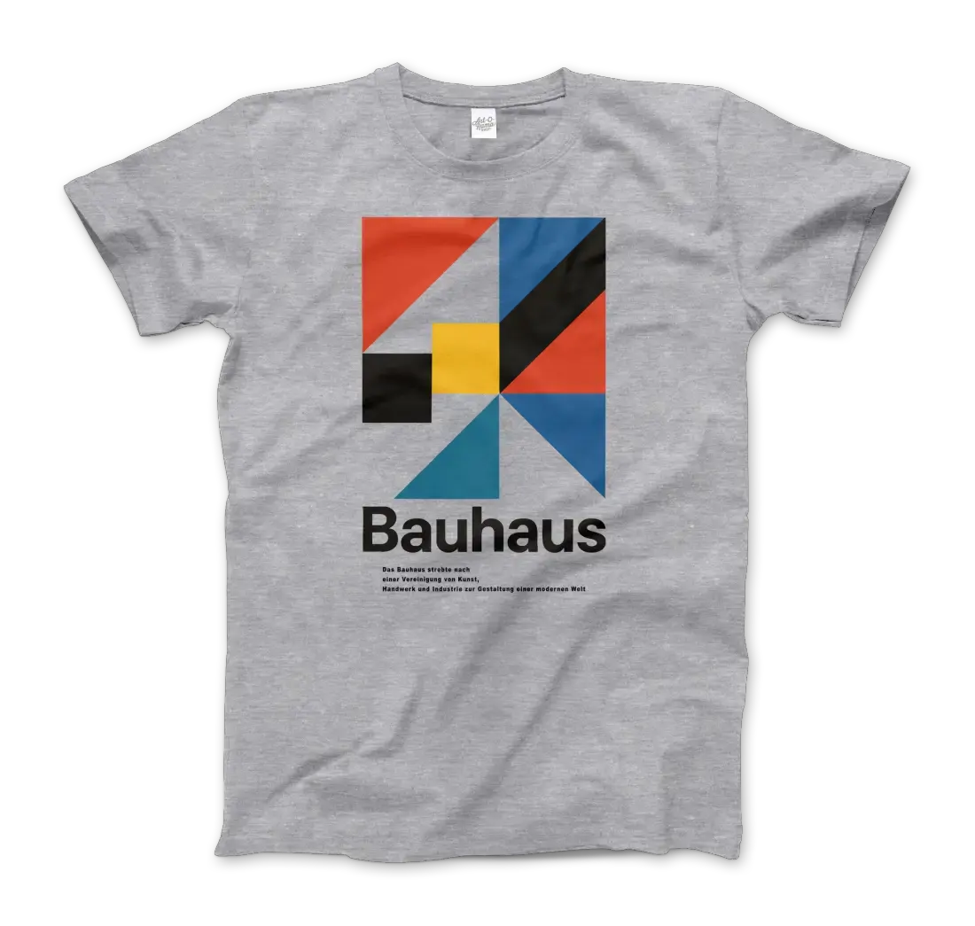 Bauhaus Modern Geometry Walter Gropius artwork t-shirt by Art-O-Rama Shop