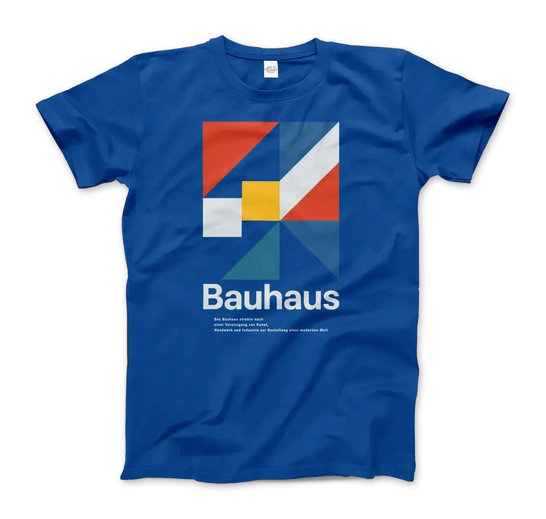 Bauhaus Modern Geometry Walter Gropius artwork t-shirt by Art-O-Rama Shop