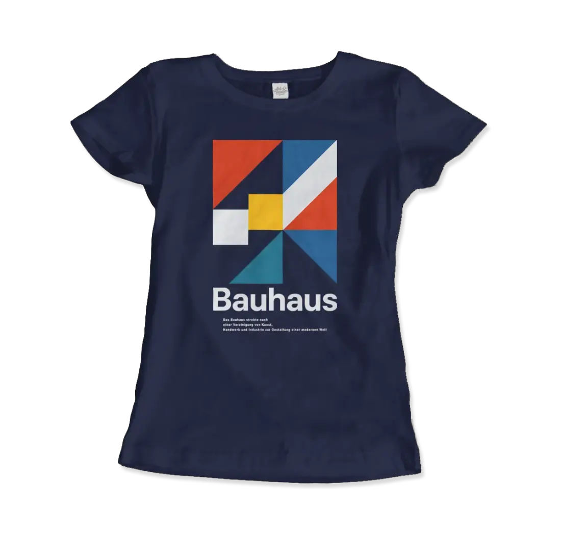Bauhaus Modern Geometry Walter Gropius artwork t-shirt by Art-O-Rama Shop