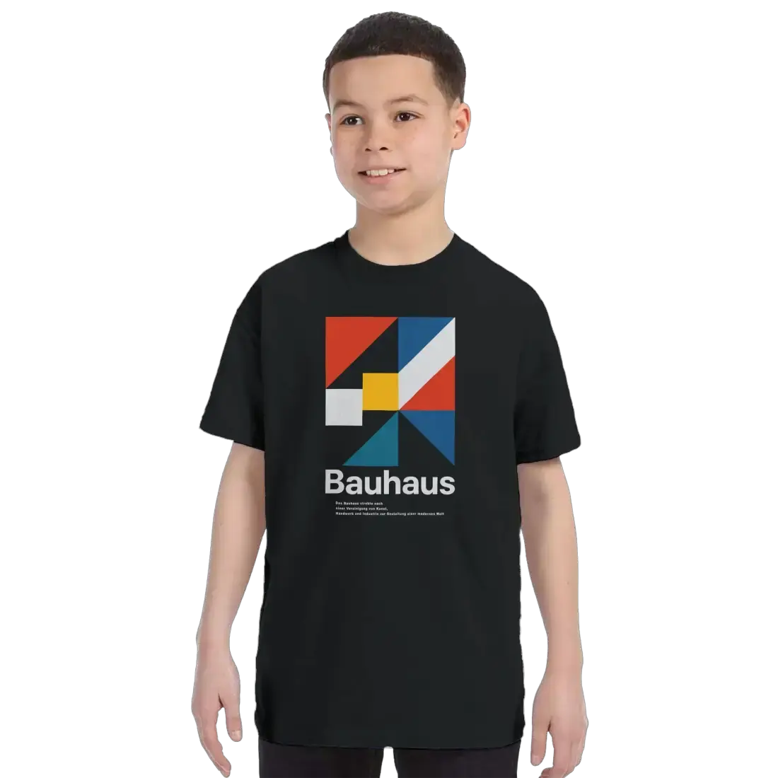 Bauhaus Modern Geometry Walter Gropius artwork t-shirt by Art-O-Rama Shop
