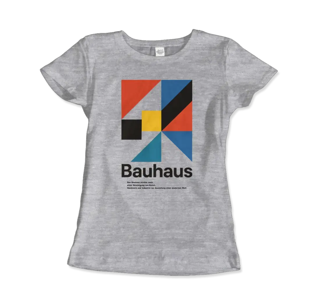 Bauhaus Modern Geometry Walter Gropius artwork t-shirt by Art-O-Rama Shop