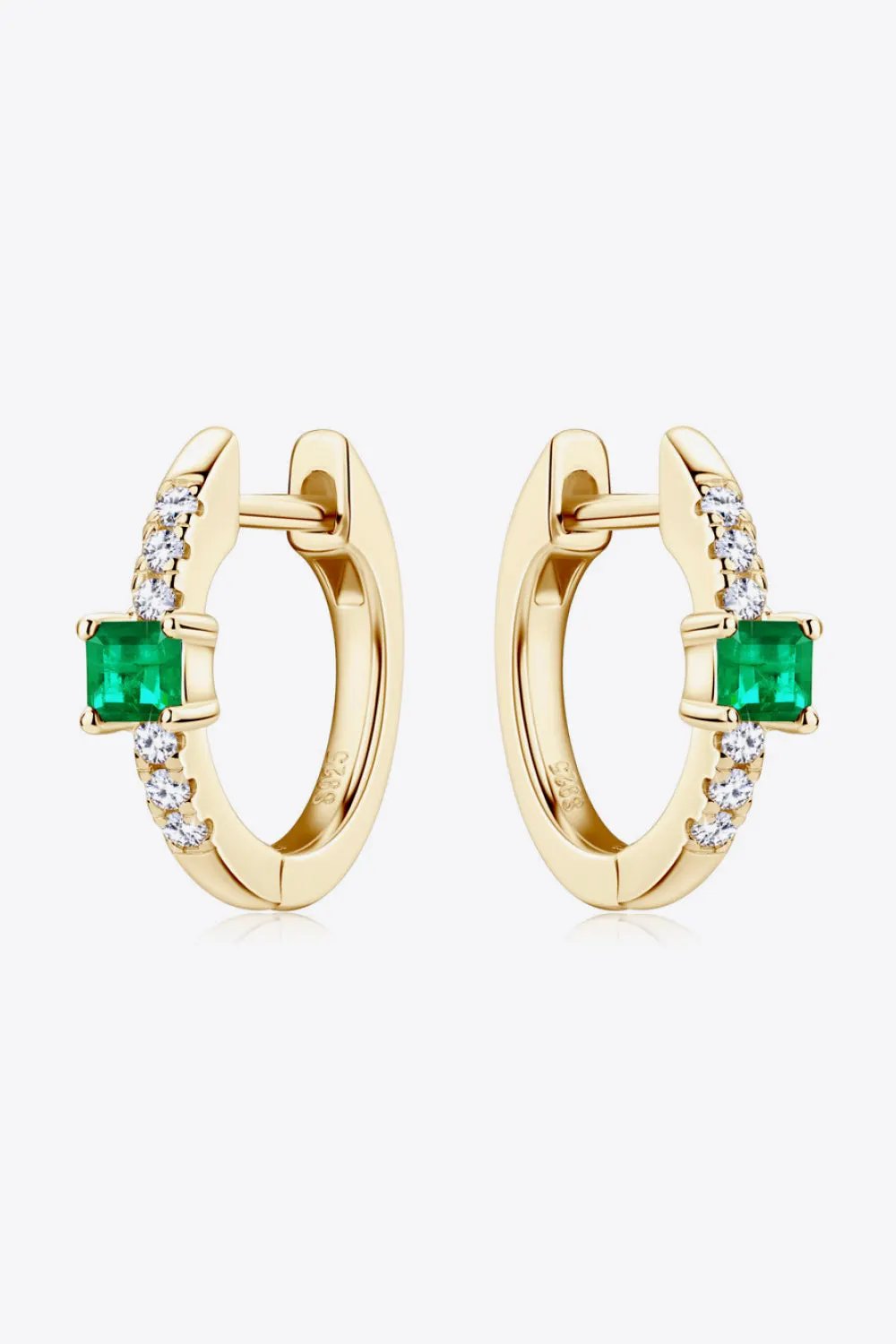 Lab-Grown Emerald Earrings by Partner Label