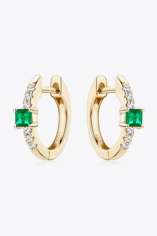Lab-Grown Emerald Earrings by Partner Label