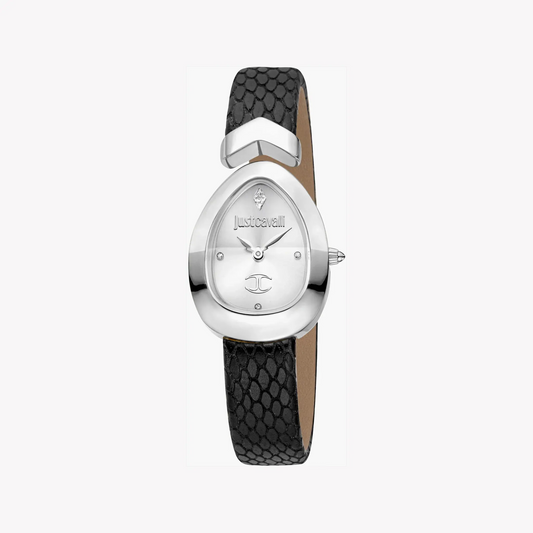 Just Cavalli Women's Silver Watch, Leather Band | Jc1l321l0015 by JUST CAVALLI