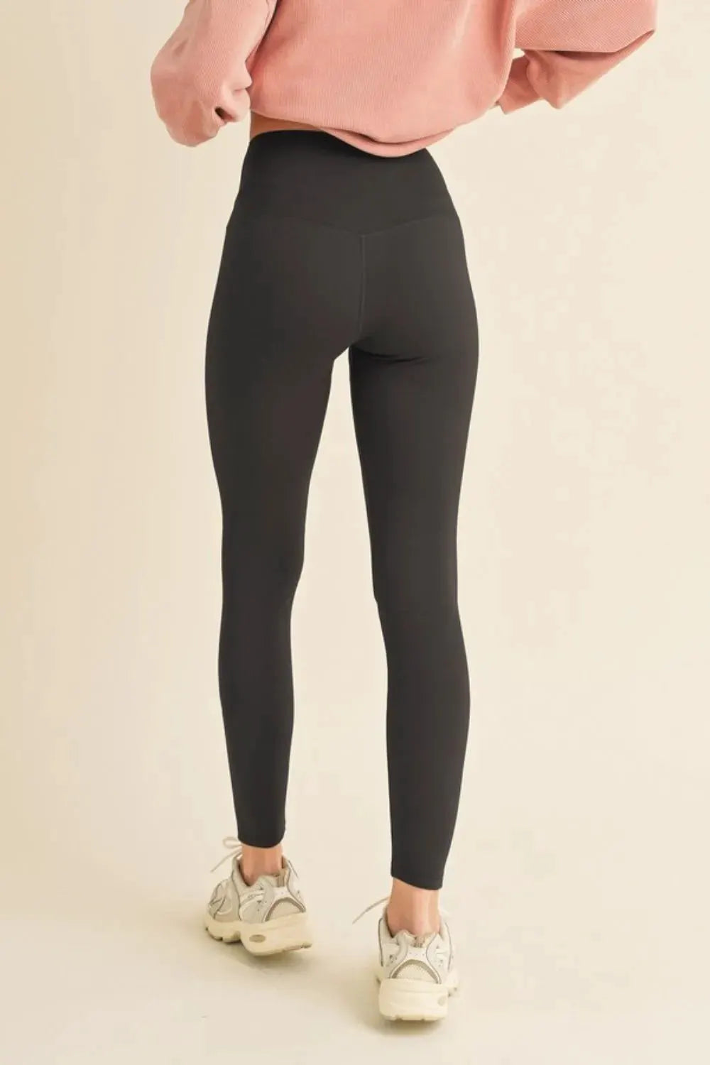 Yelete Full Size Fleece Lined High Waisted Leggings by Yelete
