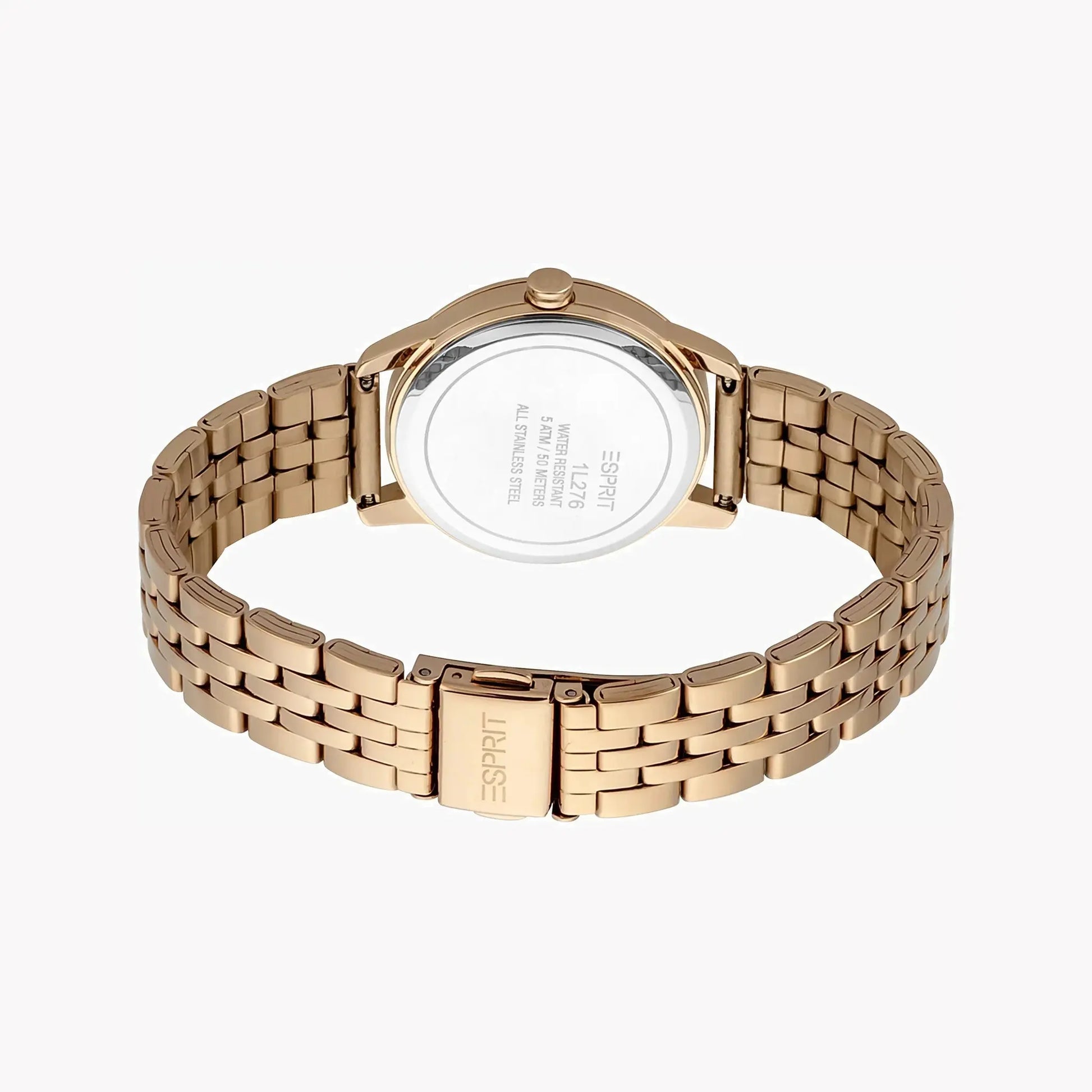Esprit Women's Rose Gold Stainless Steel Watch, Silver Dial | ES1L276M1075 by ESPRIT