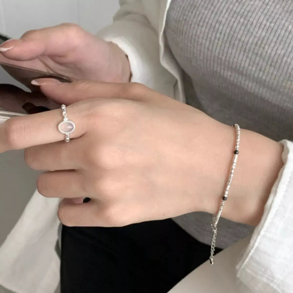 925 Sterling Silver Open Ring by Partner Label
