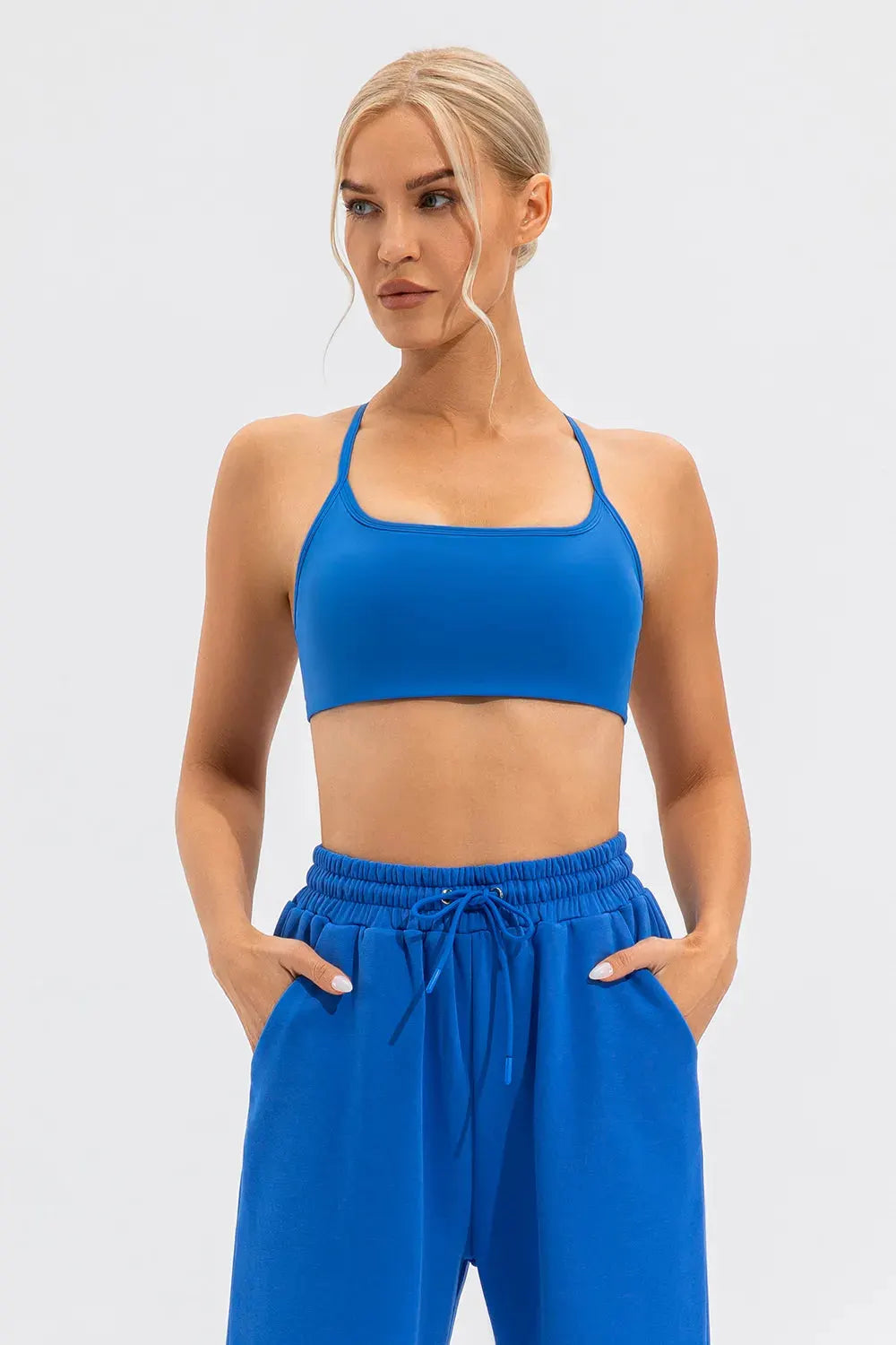 Crisscross Spaghetti Strap Active Cami by Partner Label