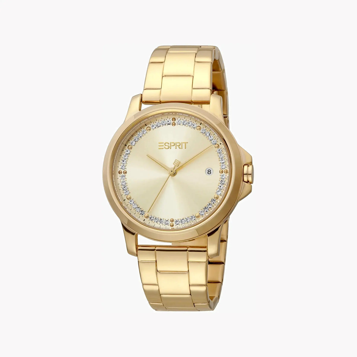 Esprit Women's Gold Stainless Steel Watch, Champagne Dial | Es1l203m0035 by ESPRIT