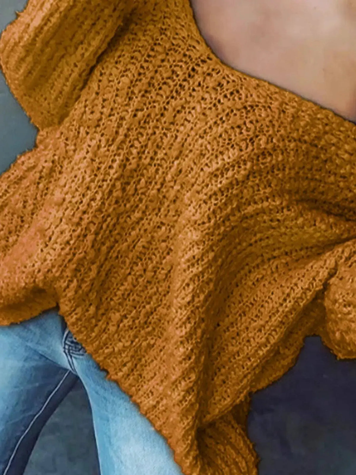 Loose Fit Long Sleeve Sweater by Partner Label
