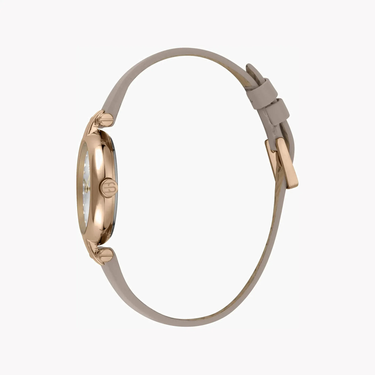 Esprit Women's Beige Leather Watch, Silver Dial | Es1l081m0015 by ESPRIT