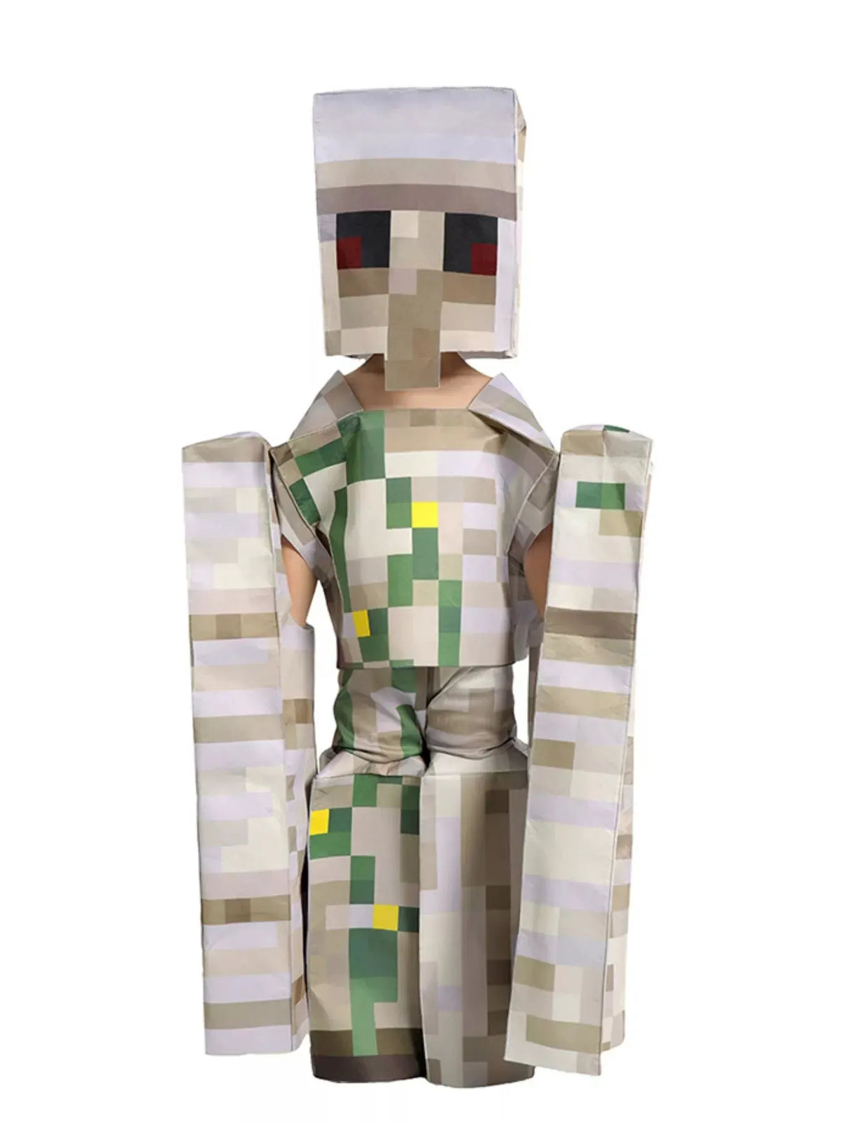 Children's Minecraft Pixelated Print Costume Set by Trendsi