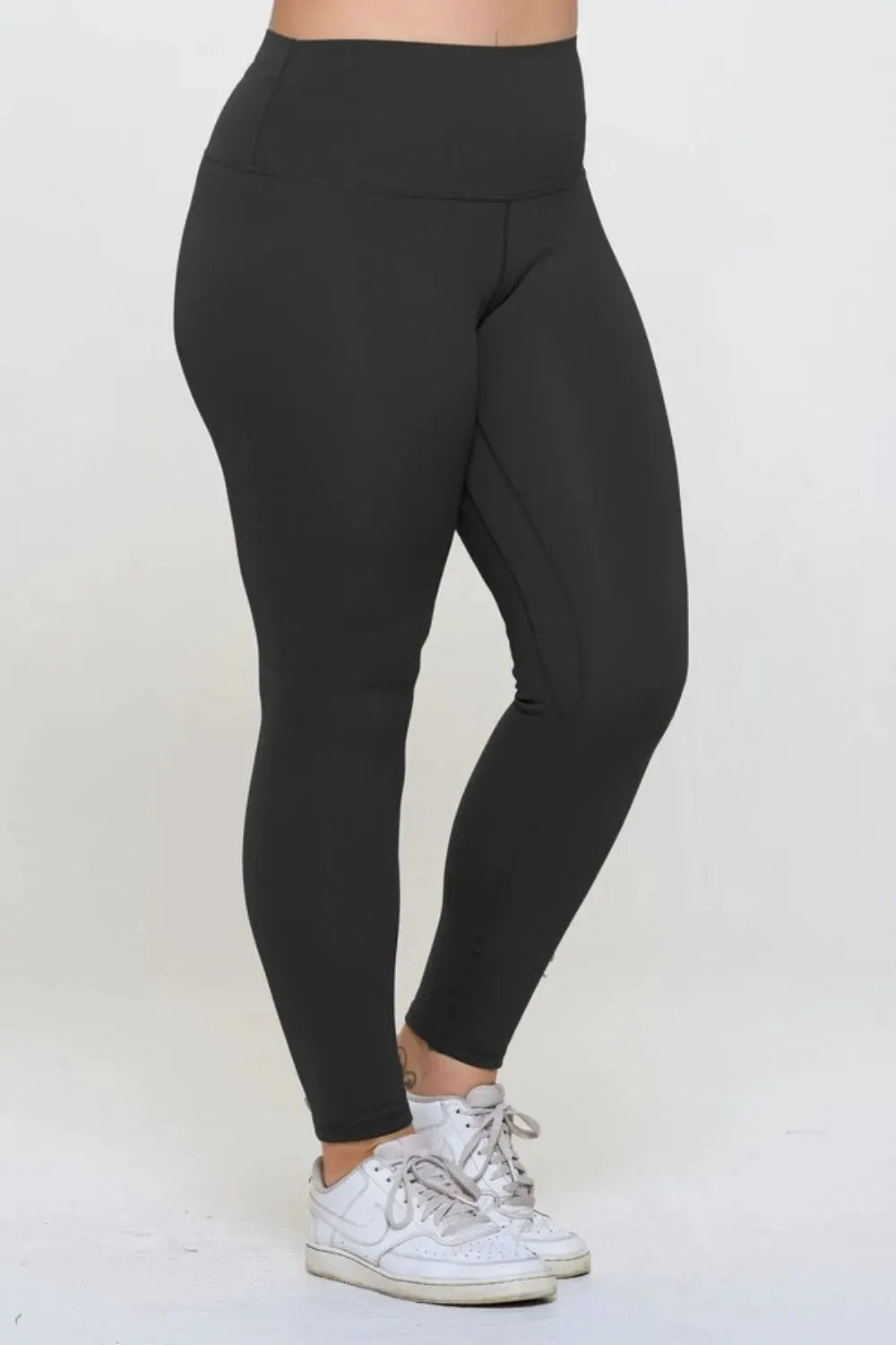 Yelete Full Size Fleece Lined High Waisted Leggings by Yelete