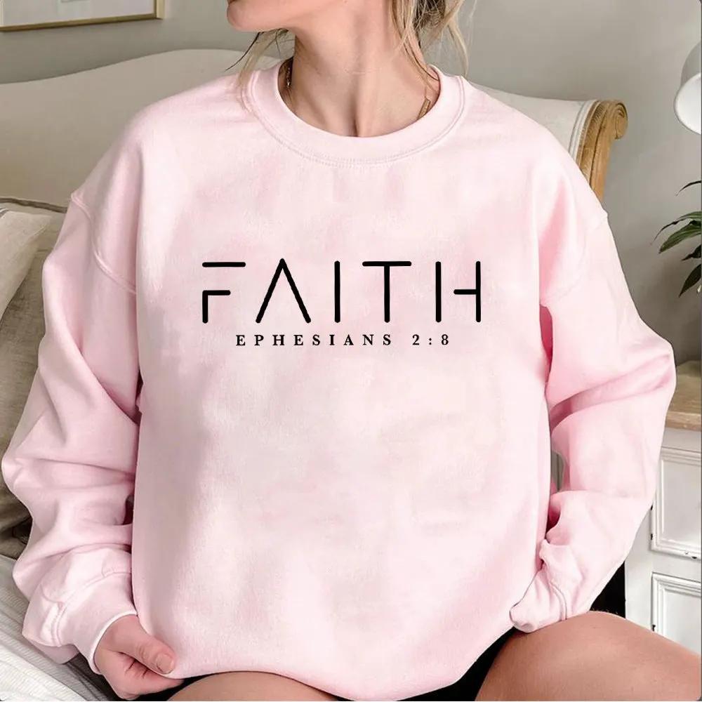 Trendy Faith Sweatshirt Bible Verse Shirt Christian Clothing by Maiden-Art