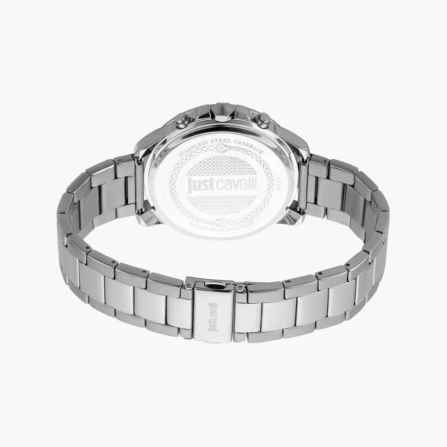 Just Cavalli Men's Silver Watch, Stainless Steel Band | Jc1g178m0055 by JUST CAVALLI