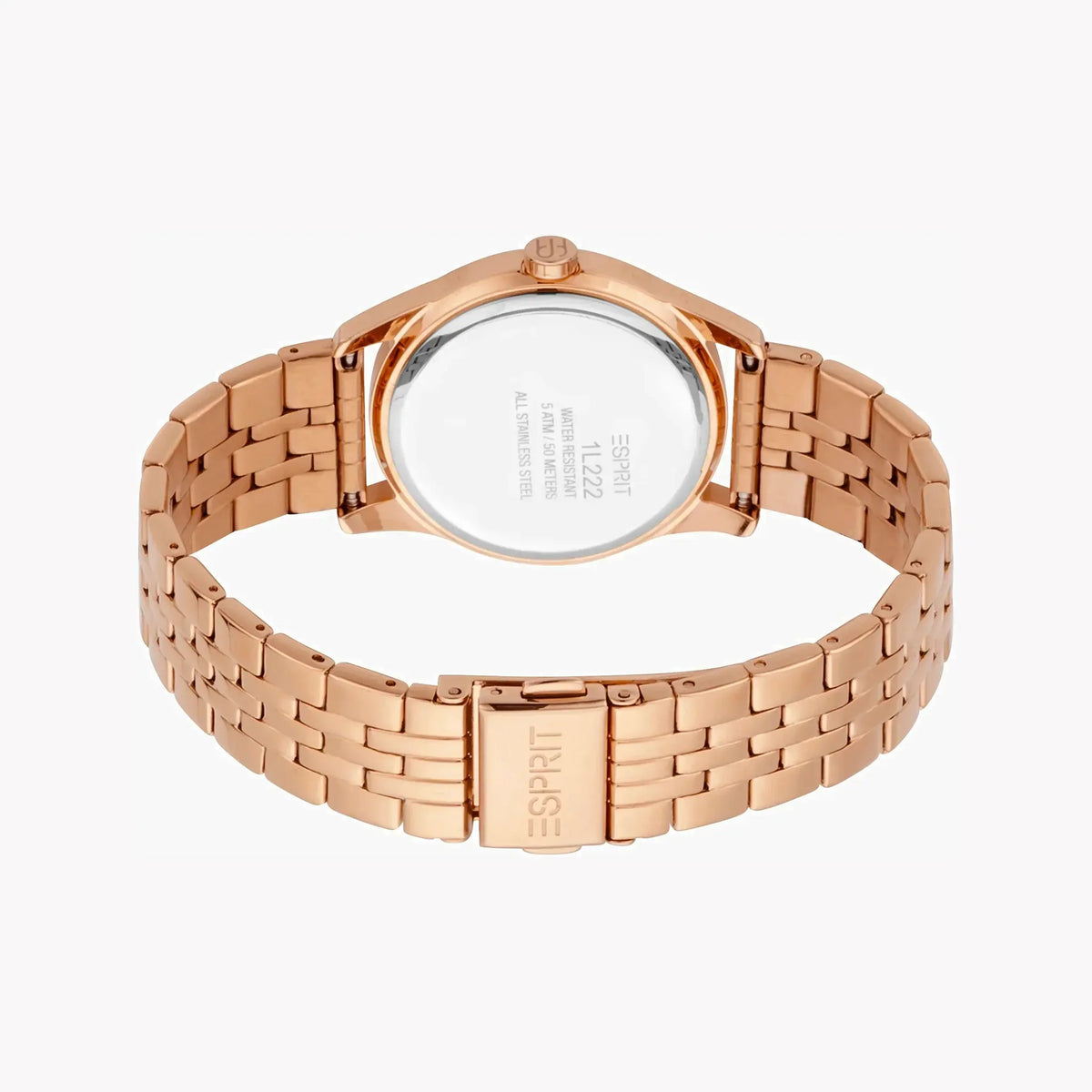 Esprit Women's Rose Gold Stainless Steel Watch, Silver Dial | Es1l199m0015 by ESPRIT
