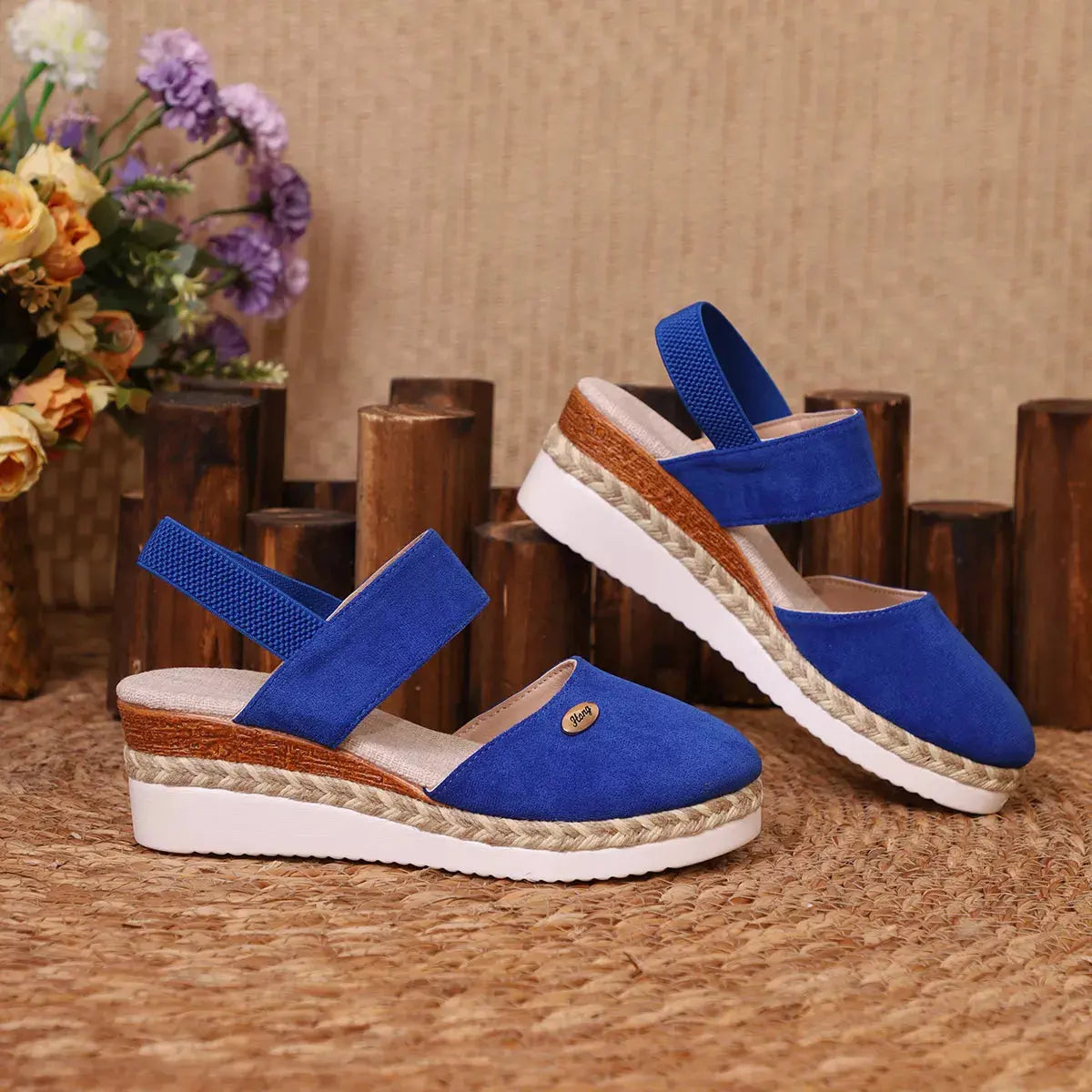 Espadrille Wedge Sandals with Ankle Strap | Partner Labels Selection by Partner Label
