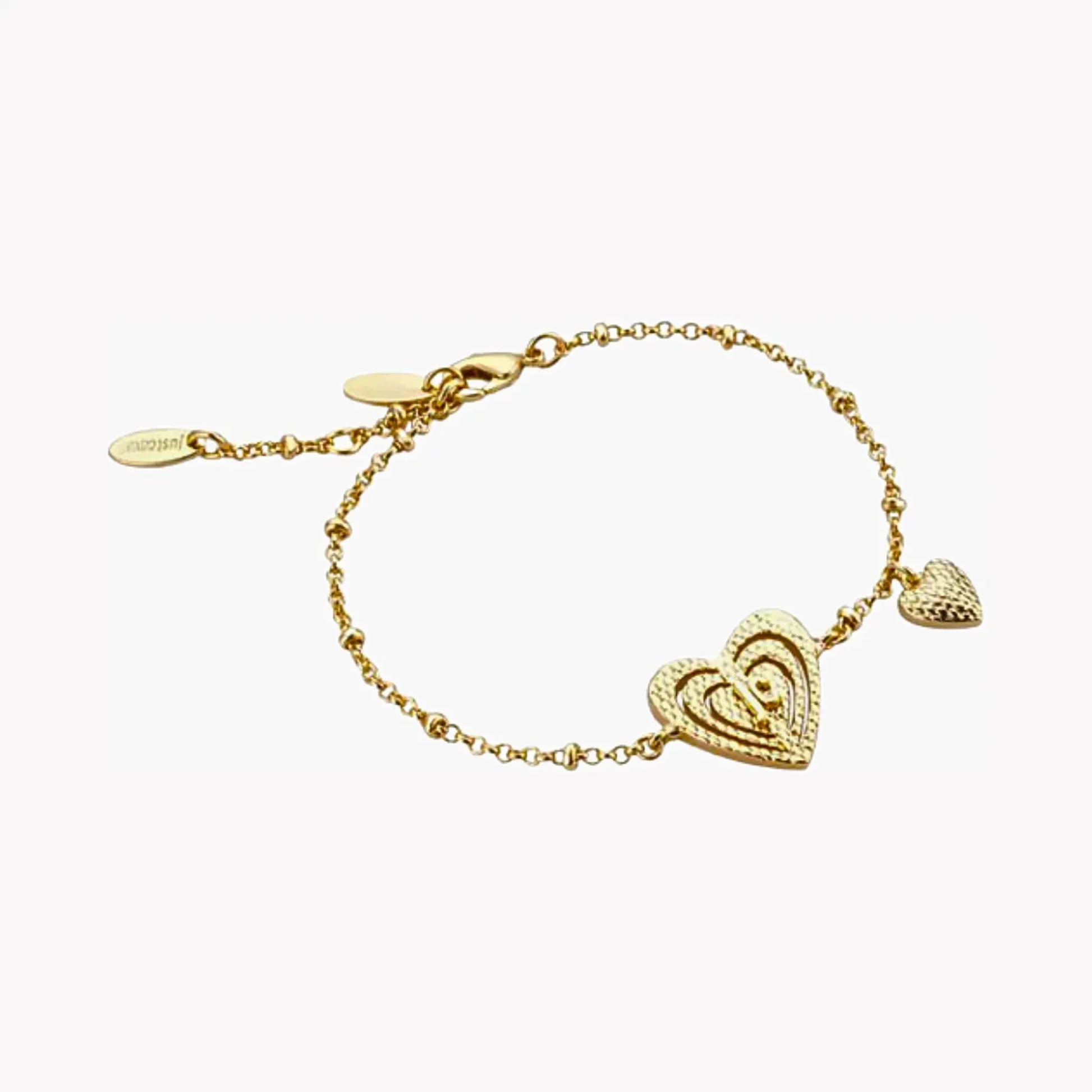 Just Cavalli Women's Gold Brass Bracelet, Unique Design | Jcfb00110200 by JUST CAVALLI