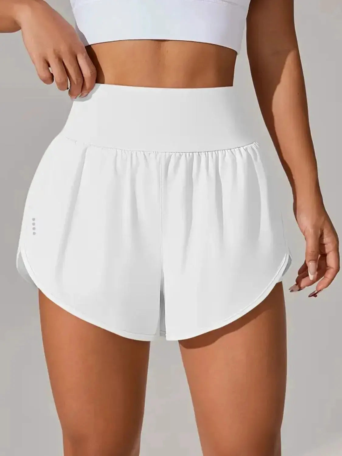 Pocketed High Waist Active Shorts by Partner Label