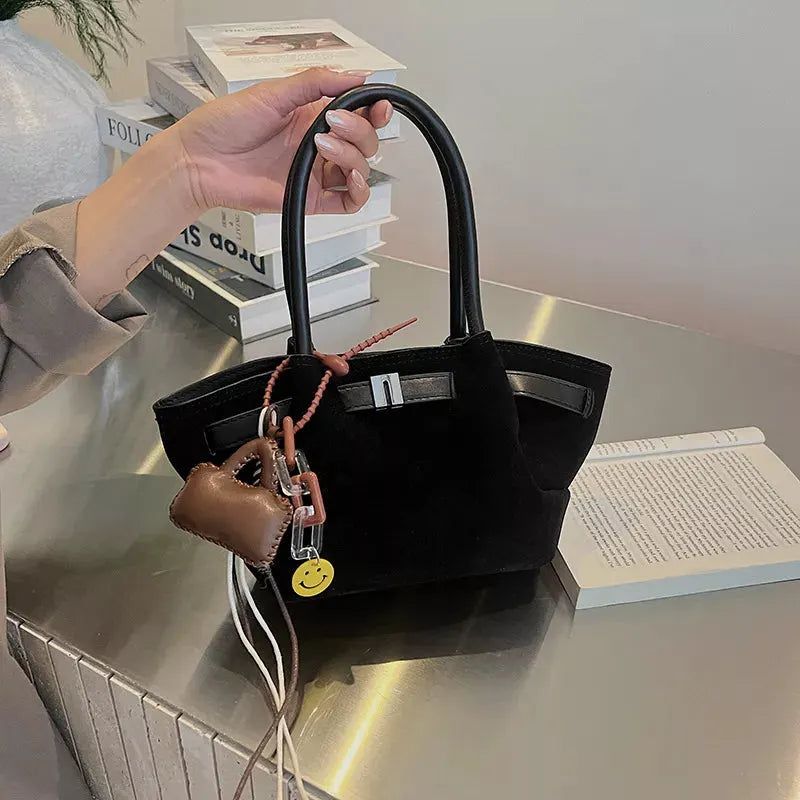 PU Leather Suede Mini Handbag by Partner Label