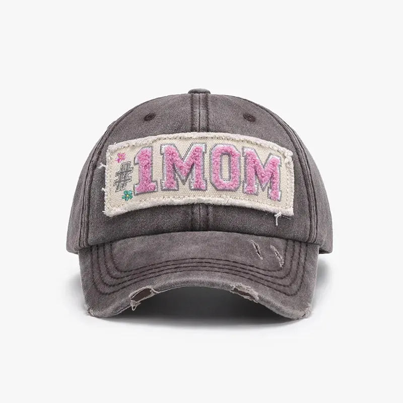 Letter Adjustable Cotton Baseball Cap by Partner Label