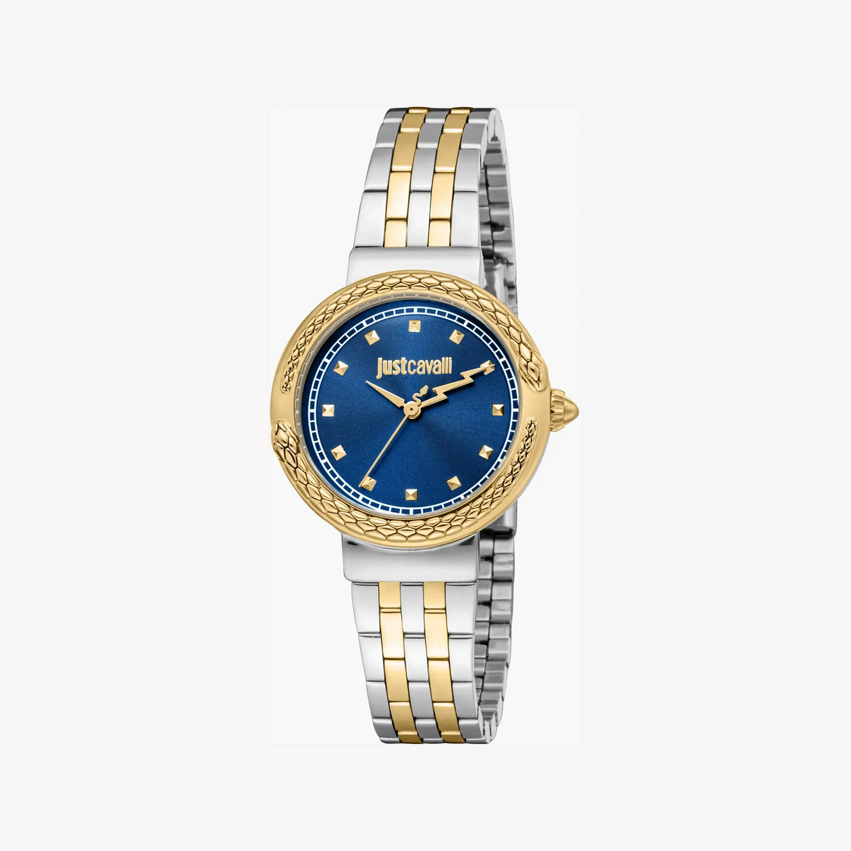 Just Cavalli Women's Two-Tone Watch, Dark Blue Dial | Jc1l311m0065 by JUST CAVALLI