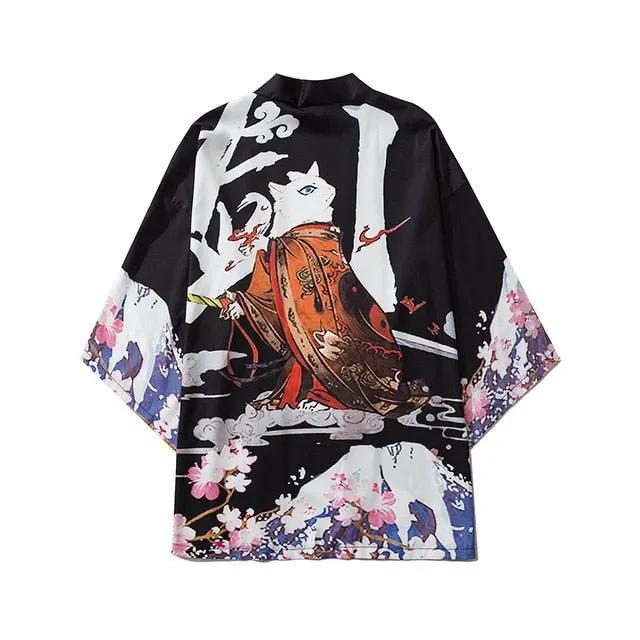 Beauty Samurai Traditional Kimono Japanese Anime Clothes Cardigan Cosplay Men Women Yukata Female Shirt Blouse by Vimost Shop