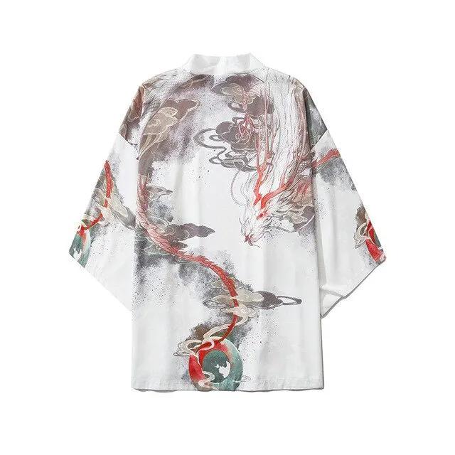 Beauty Samurai Traditional Kimono Japanese Anime Clothes Cardigan Cosplay Men Women Yukata Female Shirt Blouse by Vimost Shop