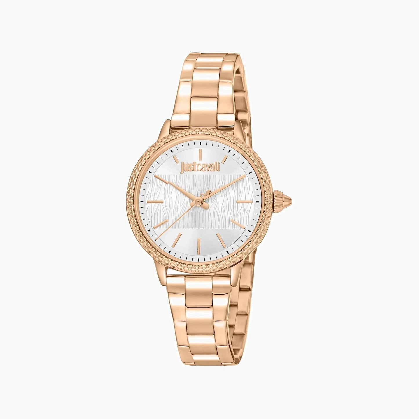 Just Cavalli Women's Rose Gold Stainless Steel Watch, Silver Dial | Jc1l259m0075 by JUST CAVALLI