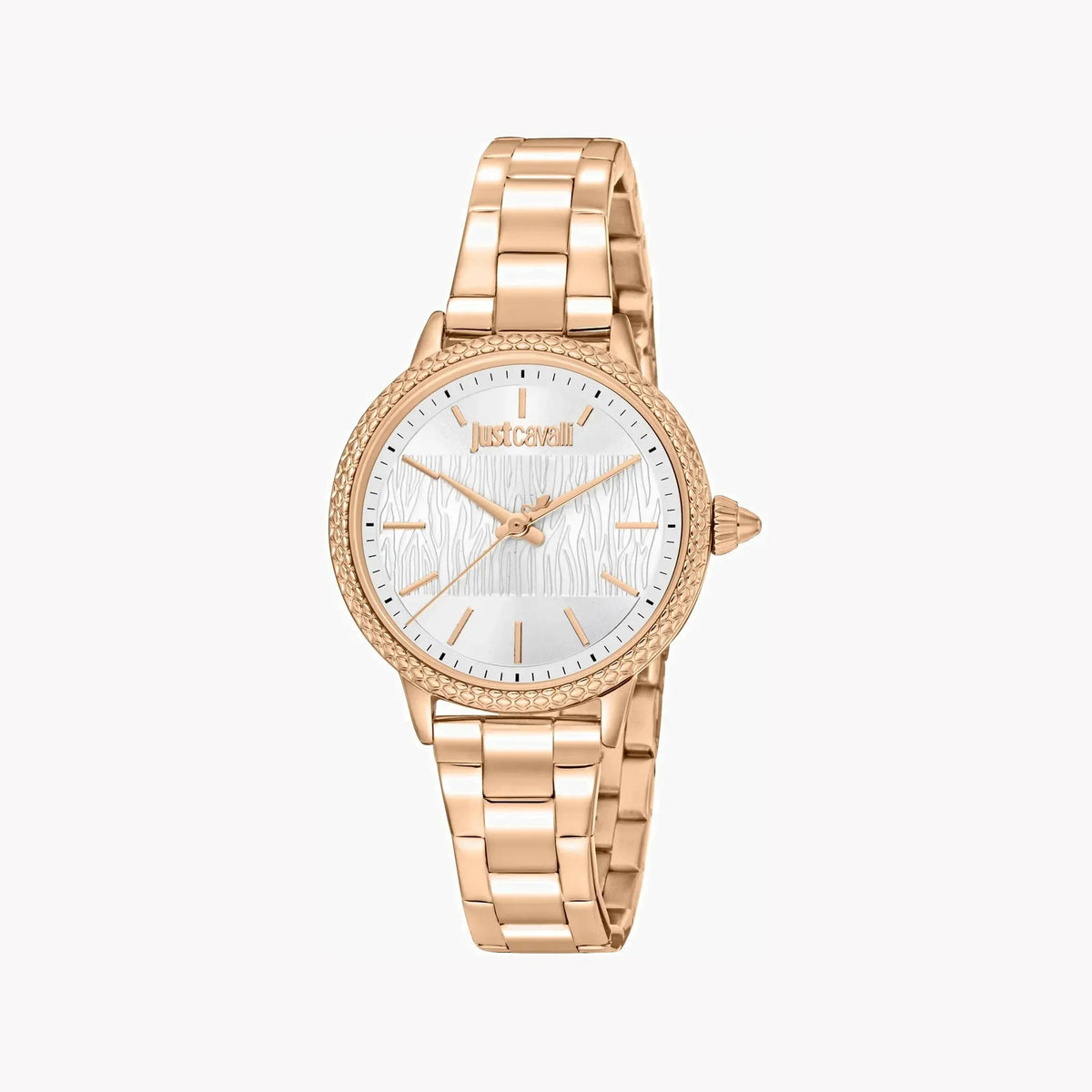 Just Cavalli Women's Rose Gold Stainless Steel Watch, Silver Dial | Jc1l259m0075 by JUST CAVALLI