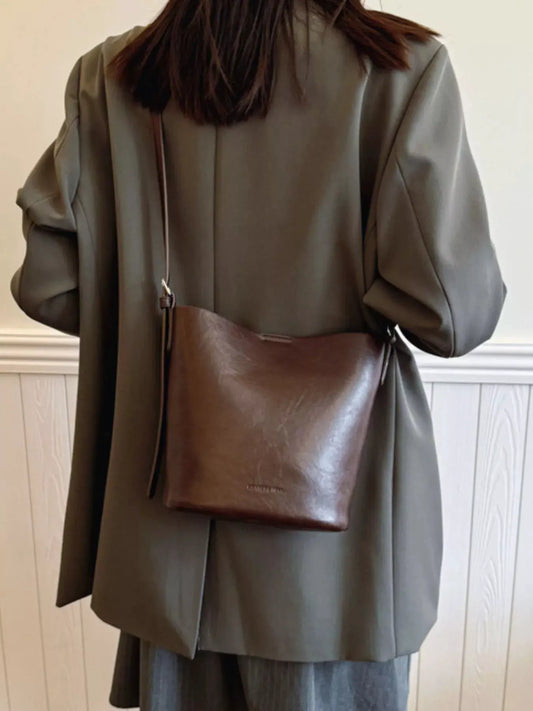 Vintage Style Bucket Crossbody Bag by Partner Label