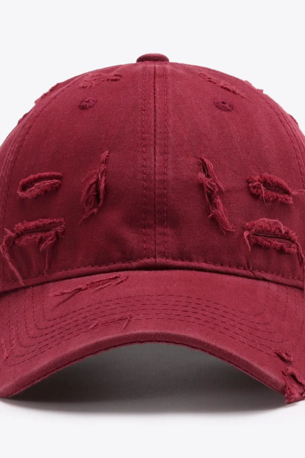 Distressed Adjustable Baseball Cap by Partner Label