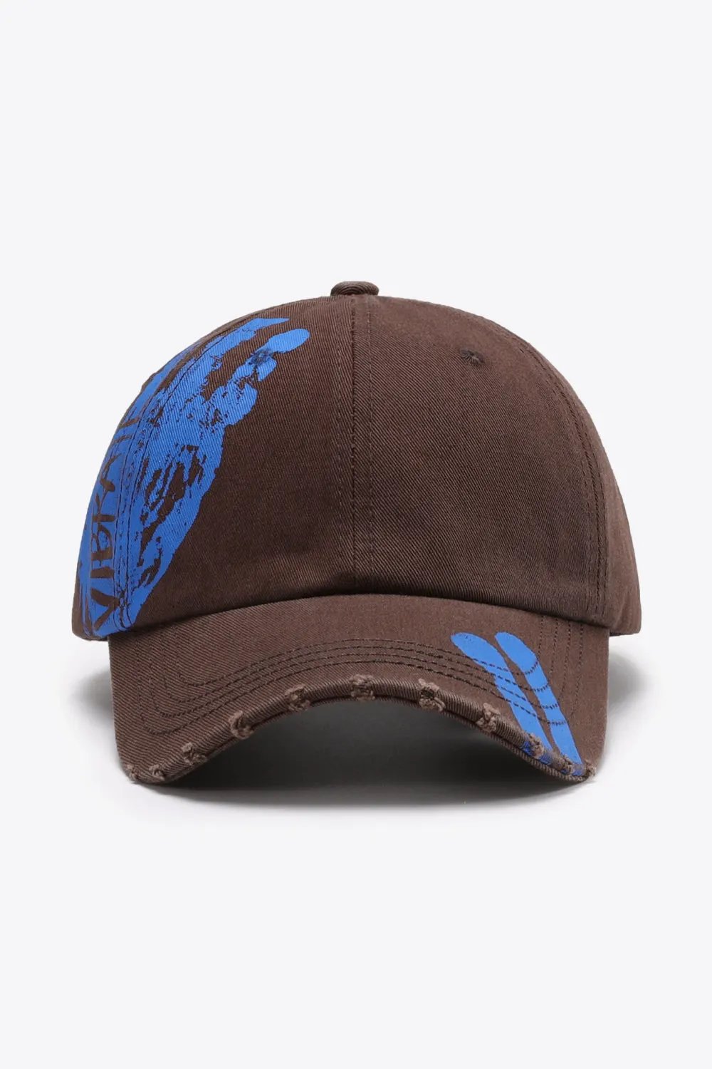 VIBRA Graphic Distressed Adjustable Baseball Cap by Partner Label
