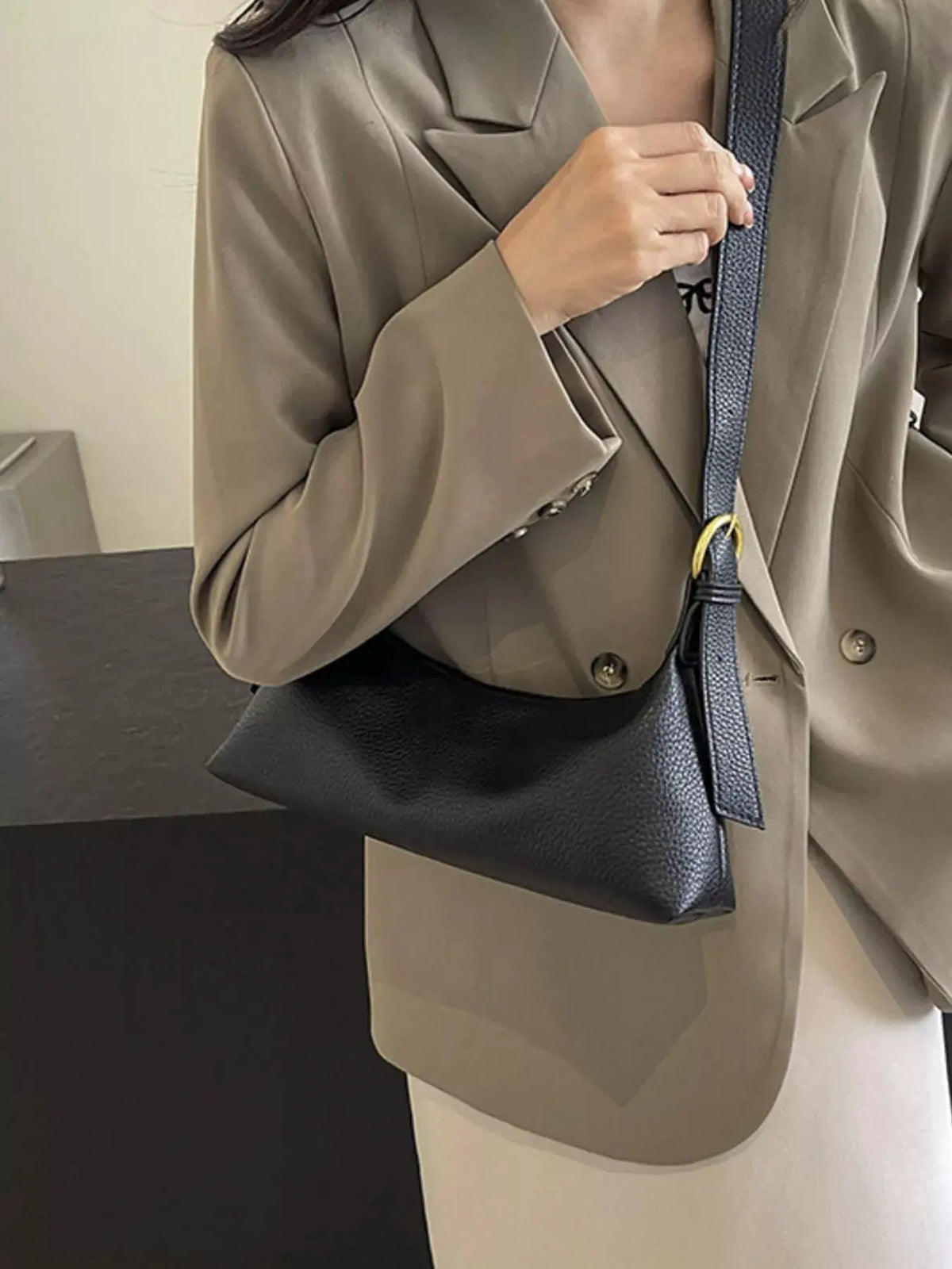 Adjustable Strap Crossbody Bag by Partner Label