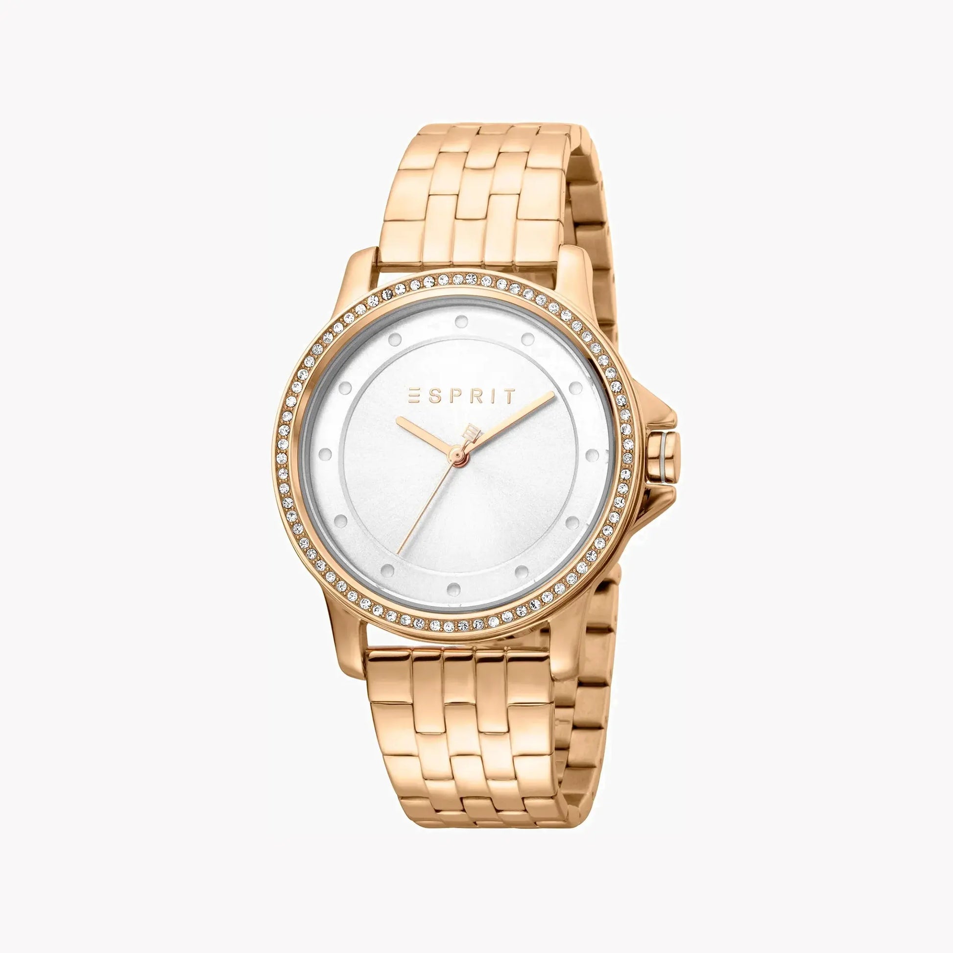 Esprit Women's Rose Gold Stainless Steel Watch, Silver Dial | Es1l192m0015 by ESPRIT