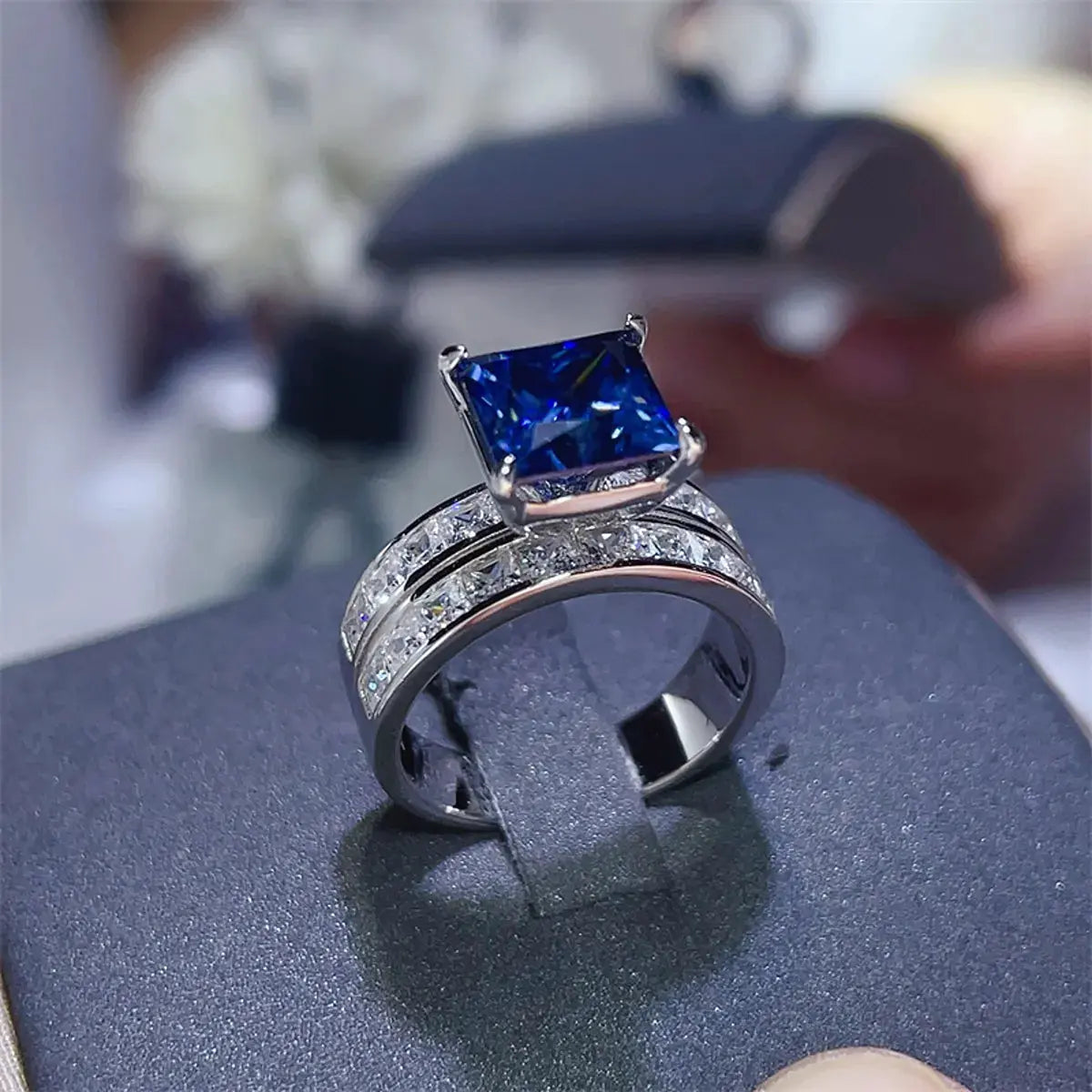 3 Carat Moissanite 925 Sterling Silver Ring by Partner Label