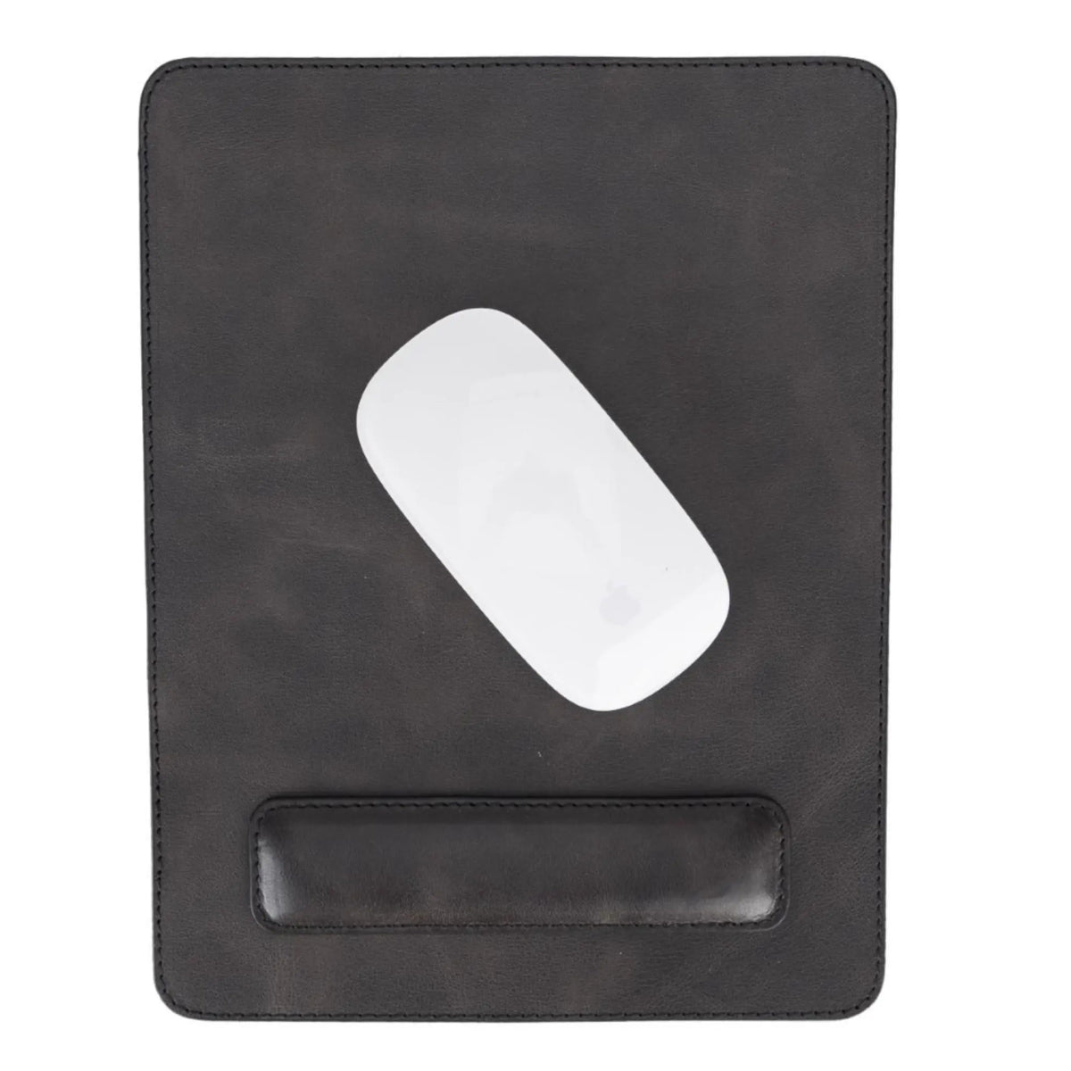 Boulder Full-Grain Leather Mouse Pad with Hand Support by TORONATA