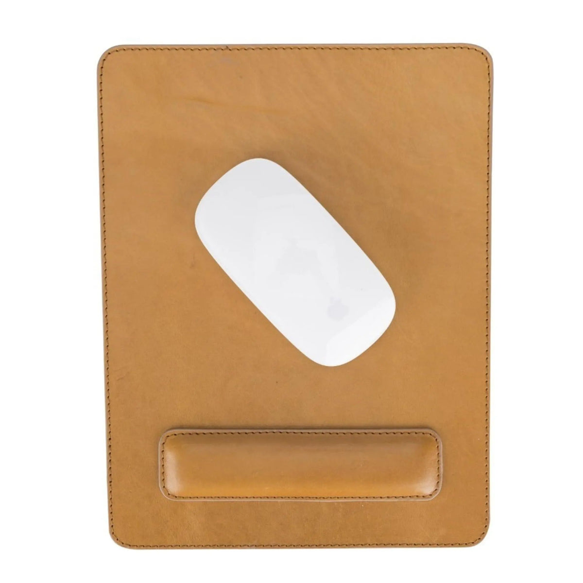 Boulder Full-Grain Leather Mouse Pad with Hand Support by TORONATA