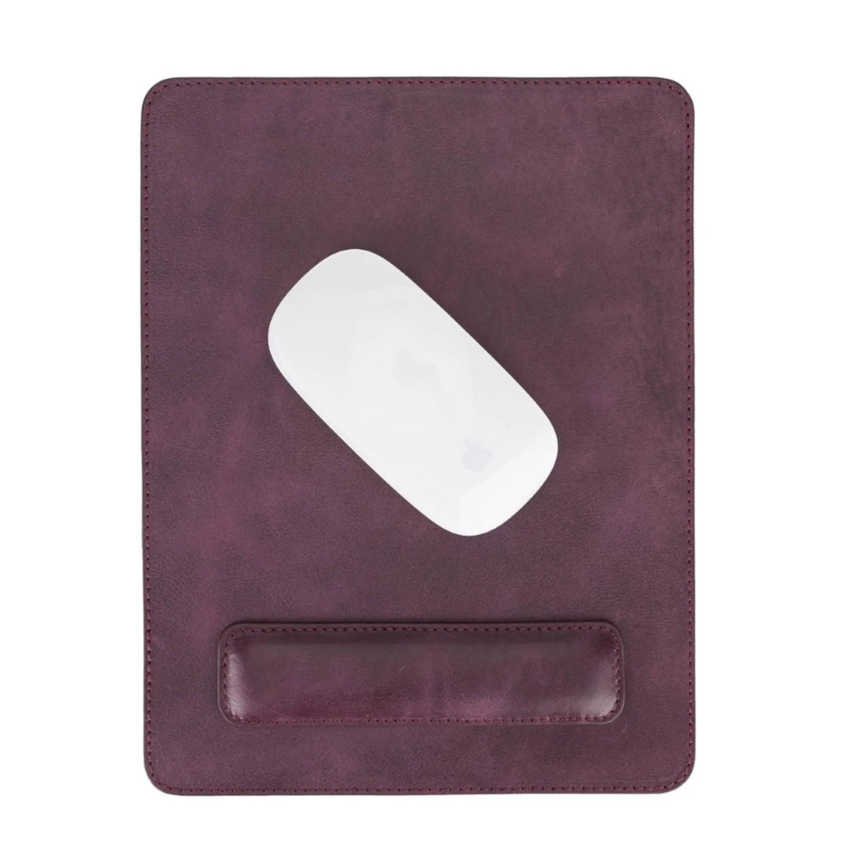 Boulder Full-Grain Leather Mouse Pad with Hand Support by TORONATA