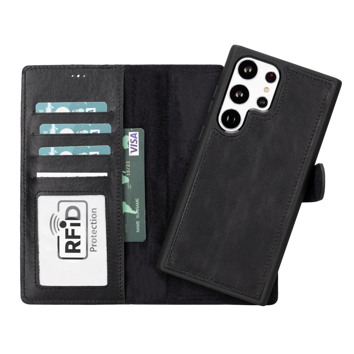 Buffalo Samsung Galaxy S23 Series Detachable Leather Wallet Case by TORONATA