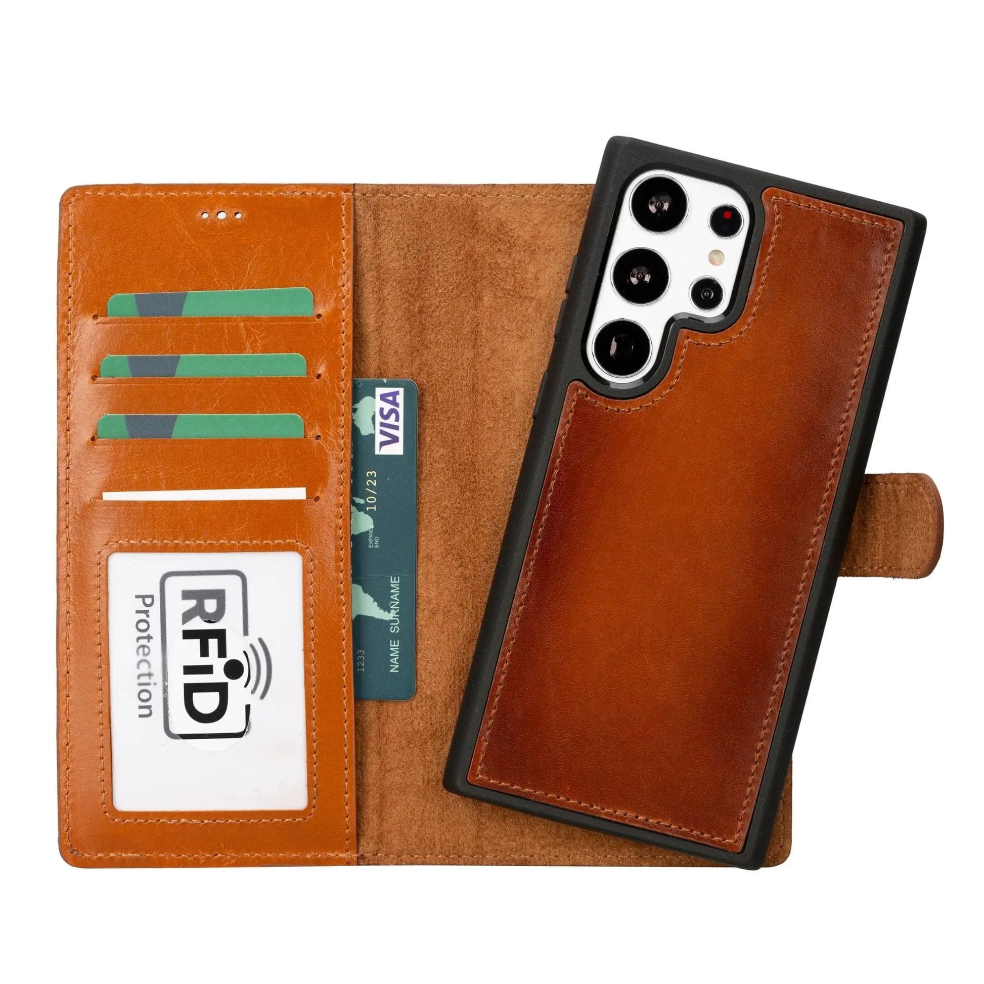 Buffalo Samsung Galaxy S23 Series Detachable Leather Wallet Case by TORONATA