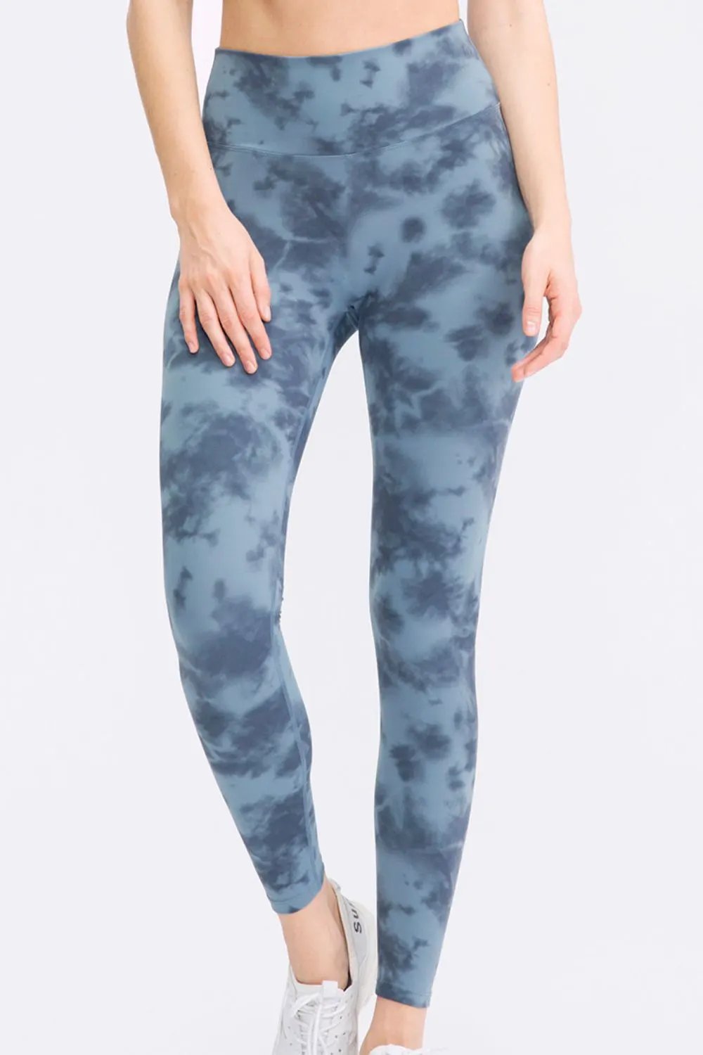 Wide Waistband Slim Fit Long Sports Pants by Partner Label