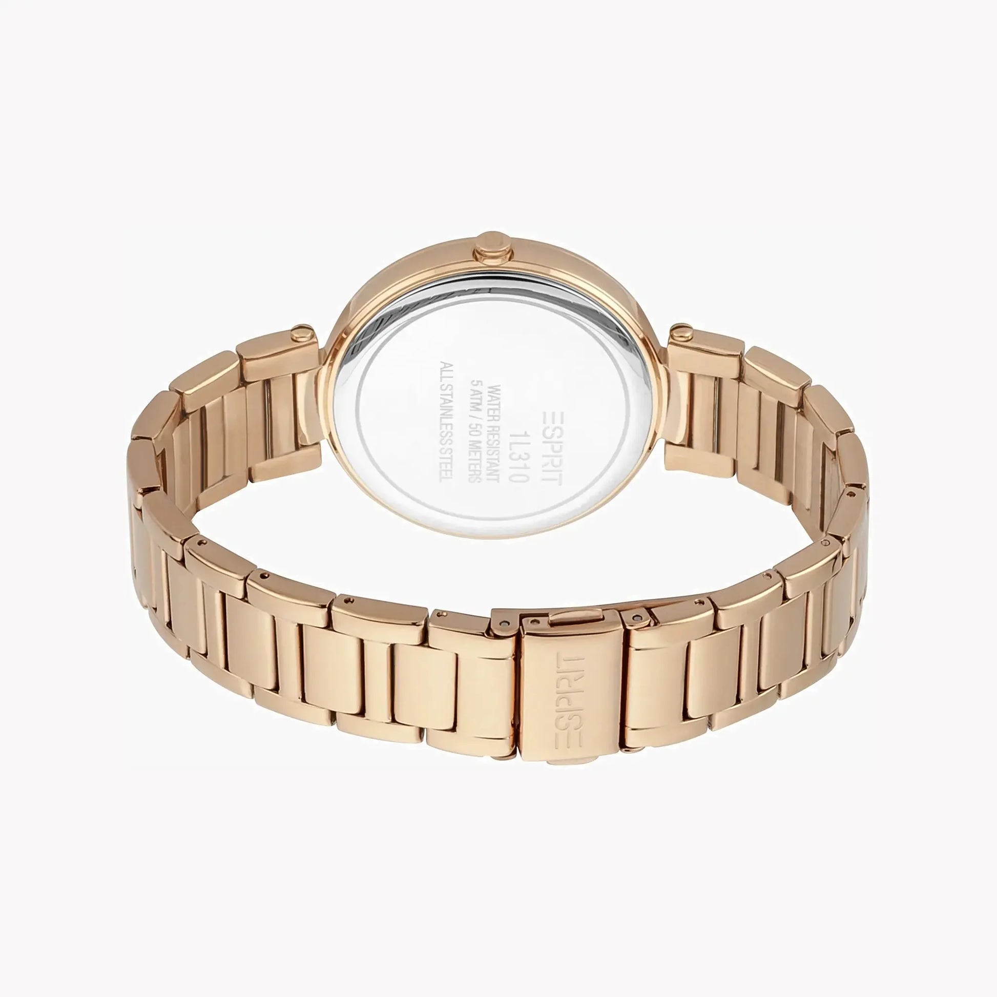 Esprit Women's Rose Gold Watch, Blue Dial | Es1l194m0075 by ESPRIT